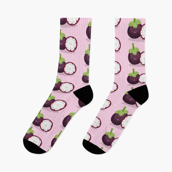 Item preview, Cute purple mangosteen kawaii cartoon designed and sold by FrogFactory.