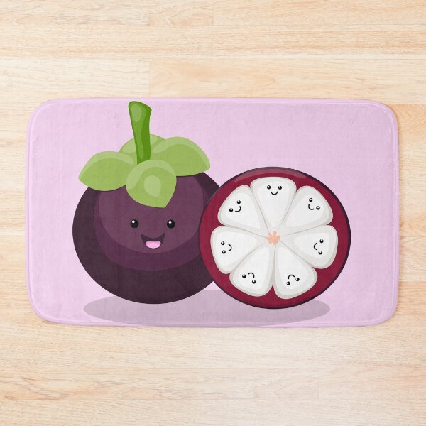 Item preview, Cute purple mangosteen kawaii cartoon designed and sold by FrogFactory.