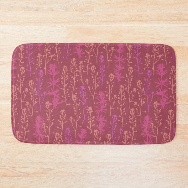 Item preview, Crimson glow. Autumn. Wild herbs seamless pattern on dark magenta. Stay wild. Wild life designed and sold by Yulia Chepurova.
