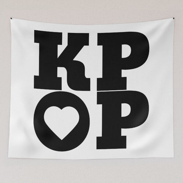 Item preview, KPOP Fan Stan Lover POP ART Text Quote Cute Black designed and sold by SugarSaint.