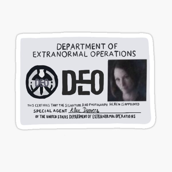 Alex Danvers DEO Badge Supergirl Sticker
