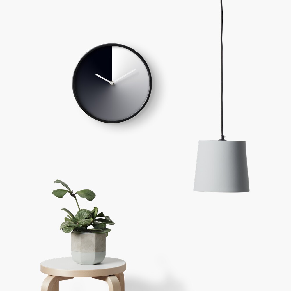 Dusk Till Dawn Dark Gradient Sphere Clock