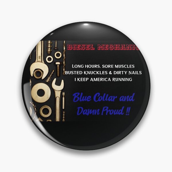 Item preview, Diesel Mechanic Busted Knuckles Dirty Nails Blue collar designed and sold by LeftFieldFunny.