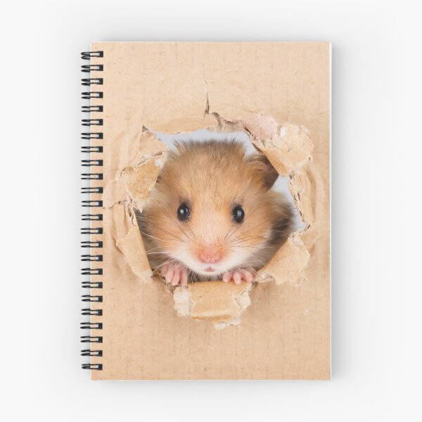 Item preview, Cant Breathe -  Cute Hamster peeping through hole in brown cardboard designed and sold by cgroenewald.
