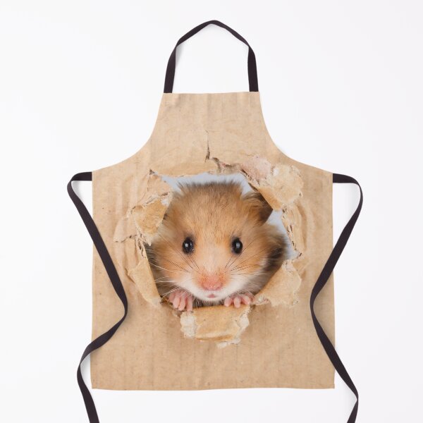 Item preview, Cant Breathe -  Cute Hamster peeping through hole in brown cardboard designed and sold by cgroenewald.