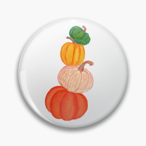 Item preview, watercolor Pumpkin Stack Sticker designed and sold by EtherealSkyShop.