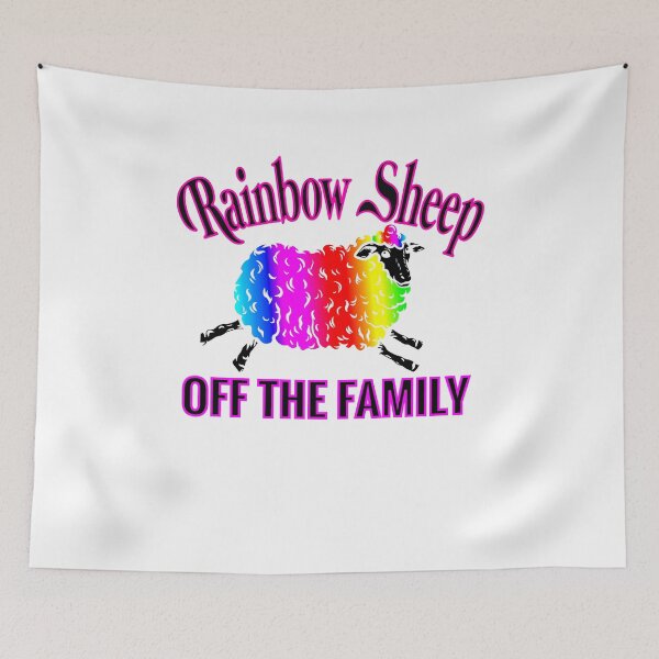 Item preview, Black Sheep Colorful Rainbow Sheep Rainbow Sheep designed and sold by tarek25.