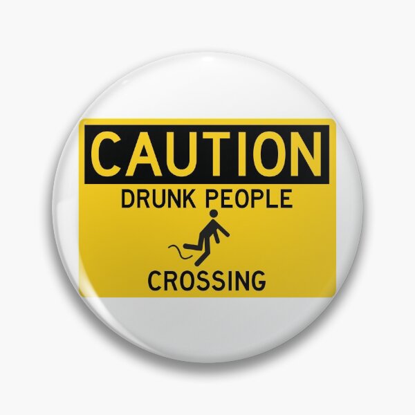 Item preview, Caution Drunk People Crossing designed and sold by nasubi.