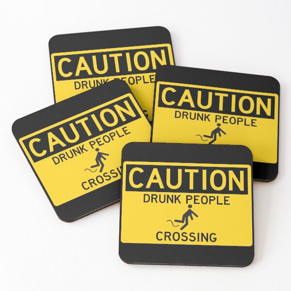 Item preview, Caution Drunk People Crossing designed and sold by nasubi.