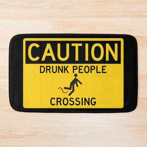 Item preview, Caution Drunk People Crossing designed and sold by nasubi.