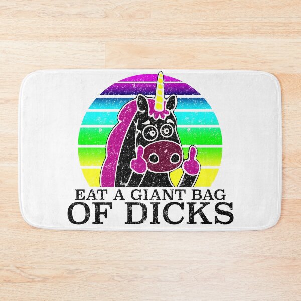 Item preview, Evil Naughty Black Unicorn Eat A Giant Bag of Dicks designed and sold by tarek25.