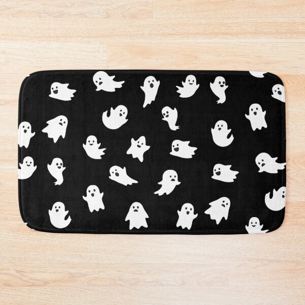 Item preview, Cute ghosts with black background, Halloween pattern designed and sold by ArtfulTat.