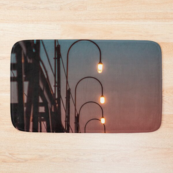 Item preview, Guiding light along a pier during Blue Hour designed and sold by Michael Deemer.