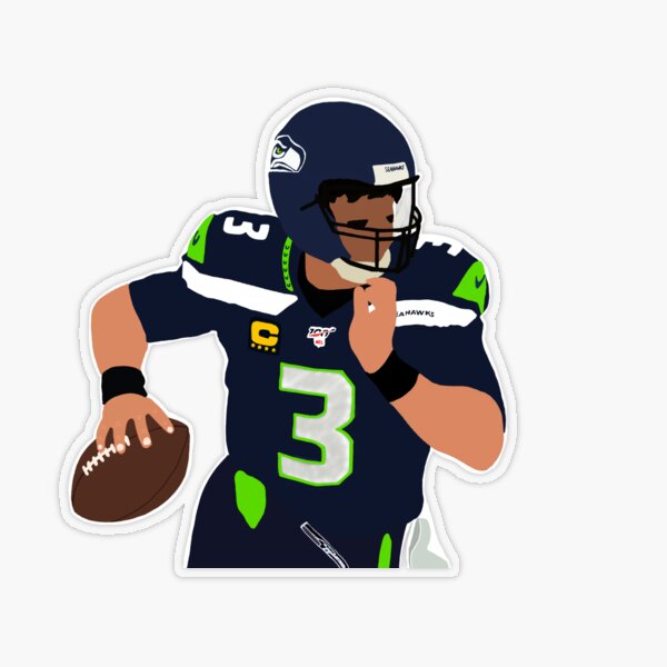 Noticed this sticker of a figure in a brown cape/cloak/warming coat on the  back of Russell Wilson's helmet in today's game. Anyone know the  significance of it? I've looked around and couldn't