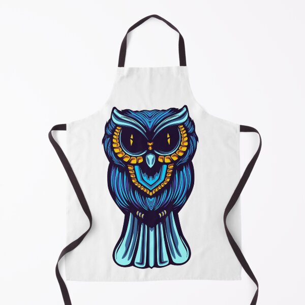 Item preview, Blue Golden Owl Art Work designed and sold by JTS STORE.