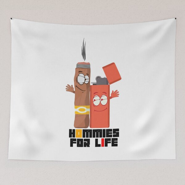 Item preview, Cigar smoking friends with lighter, hommies for life designed and sold by tarek25.