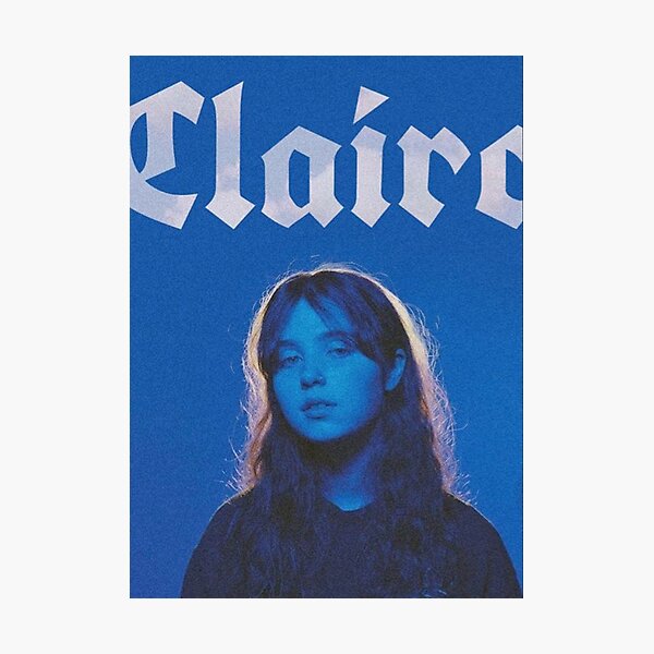 Clairo Blue Aesthetic Photographic Print