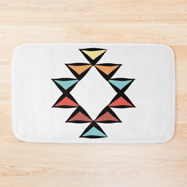 Item preview, Vintage Triangle Pattern Red Orange and Teal designed and sold by Jake Purcell.