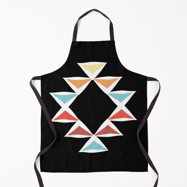 Item preview, Vintage Triangle Pattern Red Orange and Teal White Stroke designed and sold by Jake Purcell.