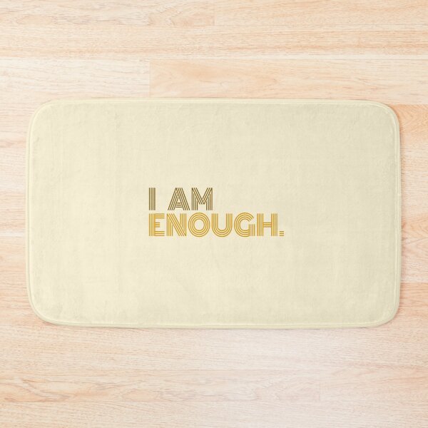 Item preview, I AM ENOUGH powerful affirmation quote designed and sold by sherinartshop.
