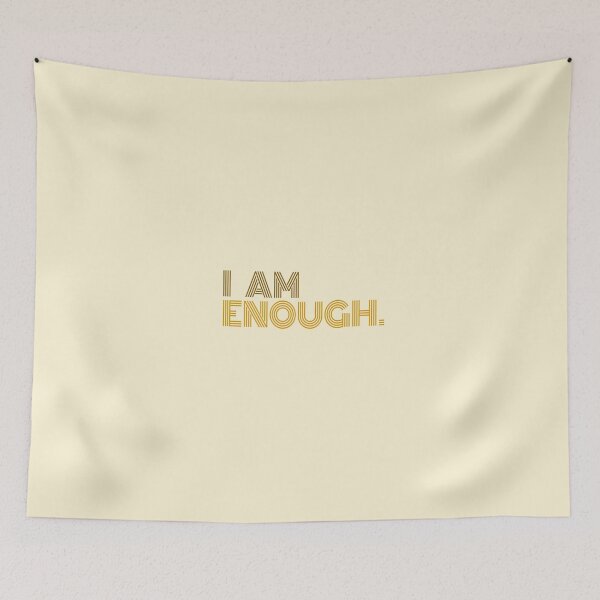 Item preview, I AM ENOUGH powerful affirmation quote designed and sold by sherinartshop.