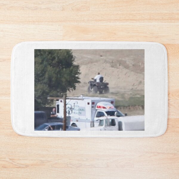 Item preview, Kanye West riding away in an ATV designed and sold by lennyspook.
