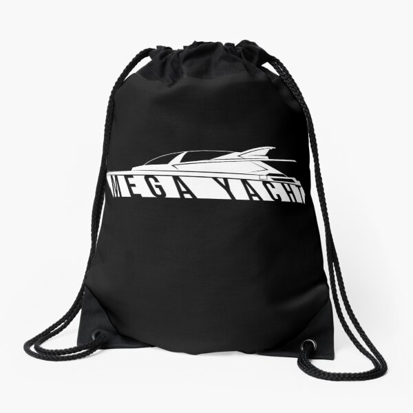 Mega Yacht Drawstring Bag
