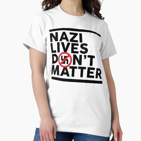 Vista previa del artículo con la obra «Las vidas nazis no importan», diseñado y vendido por RafaRodrix.