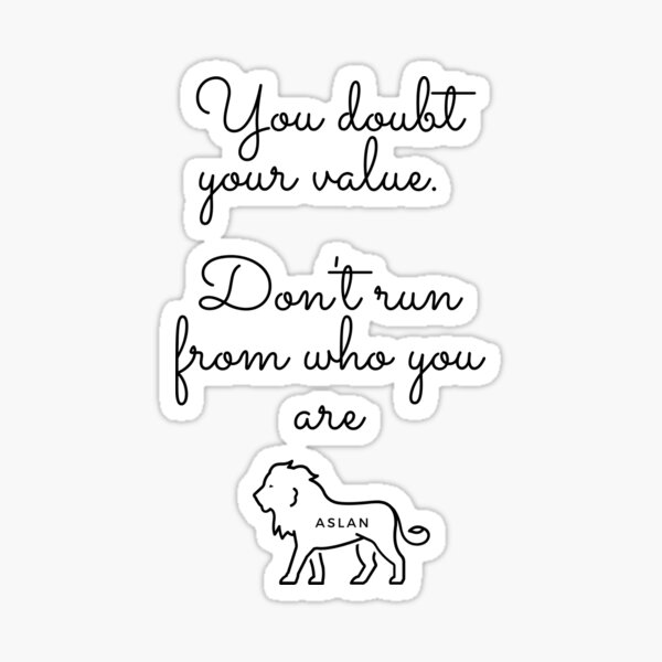 Aslan Narnia Art Print Sticker by BoundlessJoyStudios