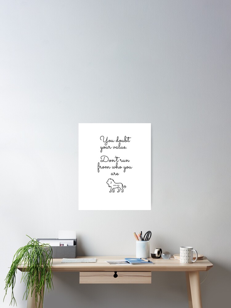 Aslan Narnia CS Lewis Quote Poster for Sale by MaximallyGreat