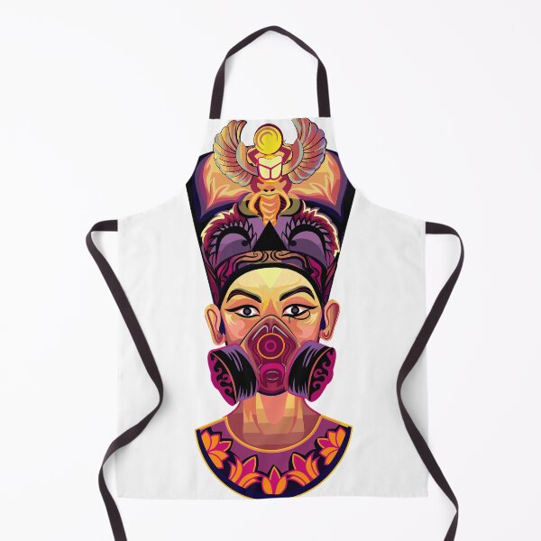 Item preview, Egyptian Queen Nefertiti with gas mask designed and sold by Mohammed abuewaida.