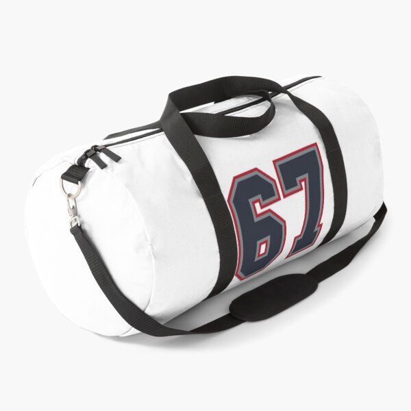 Item preview, 67 Navy Grey Red Sports Number Sixty-Seven designed and sold by HelloFromAja.
