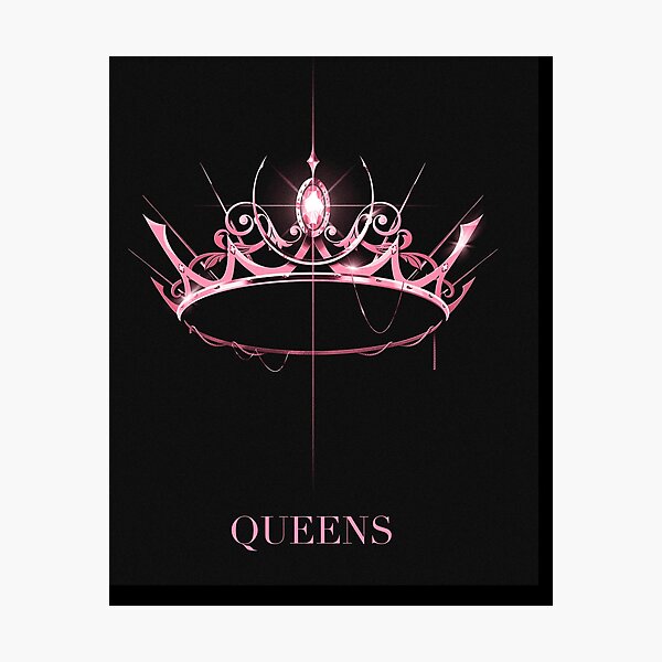 Blackpink Crown Black Blackpink Photographic Print By Lifeforart Redbubble