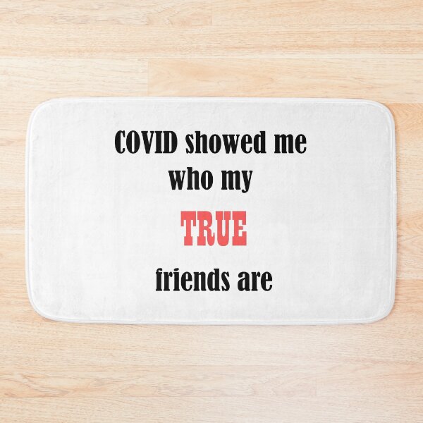 Item preview, COVID showed me who my true real friends are - Pink & Black designed and sold by Deegital18.