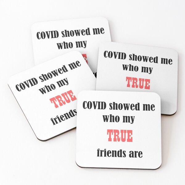 Item preview, COVID showed me who my true real friends are - Pink & Black designed and sold by Deegital18.