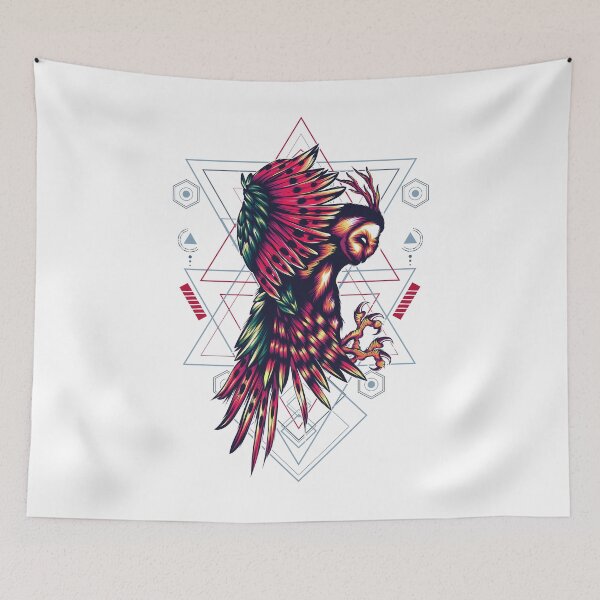 Item preview, Sacred Geometry Owl Art designed and sold by JTS STORE.