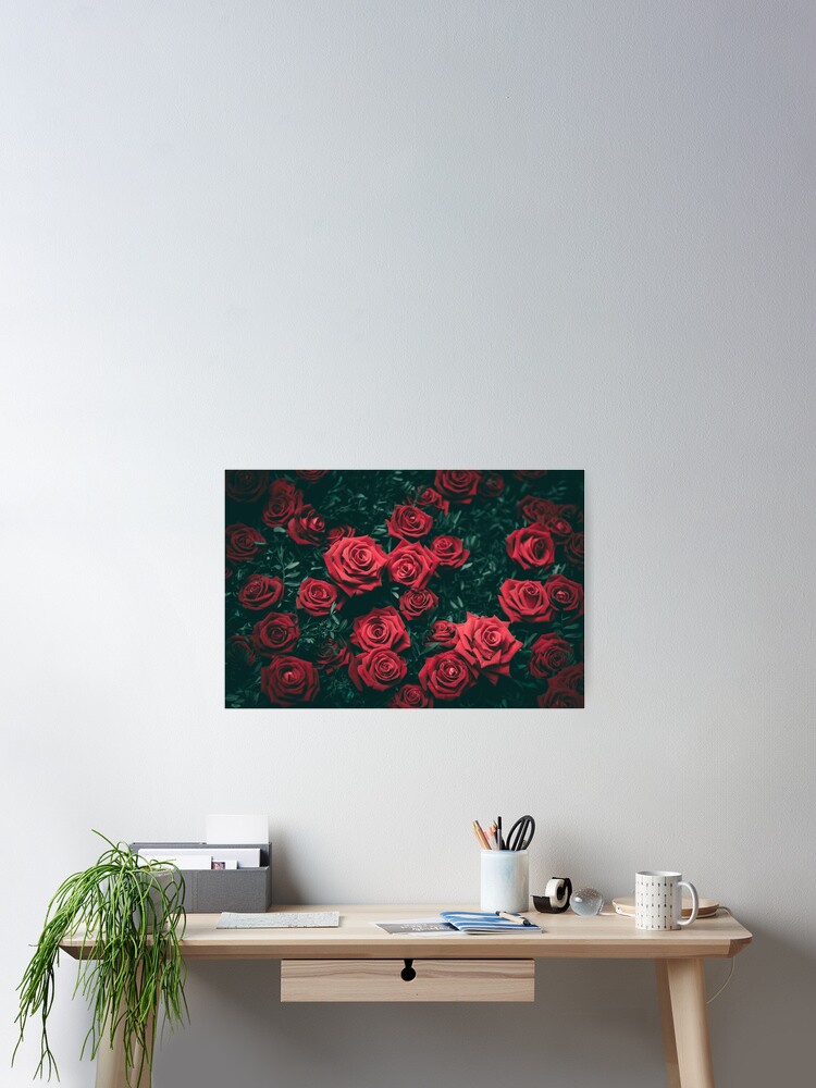 Thumbnail 2 of 3, Poster, Red Roses designed and sold by Mamibo.
