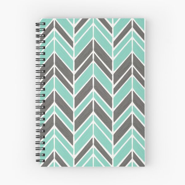 Item preview, Intermittent Herringbone – Mint & Grey designed and sold by Cat Coquillette.