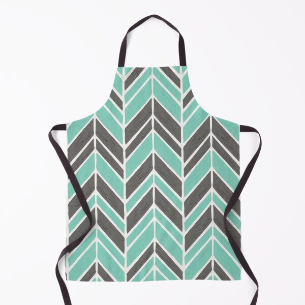Item preview, Intermittent Herringbone – Mint & Grey designed and sold by Cat Coquillette.