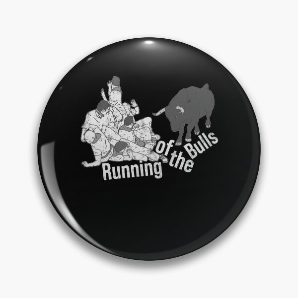Item preview, Distressed Running of the Bulls Text - B&W - Spain Tradition designed and sold by DeWinnes.