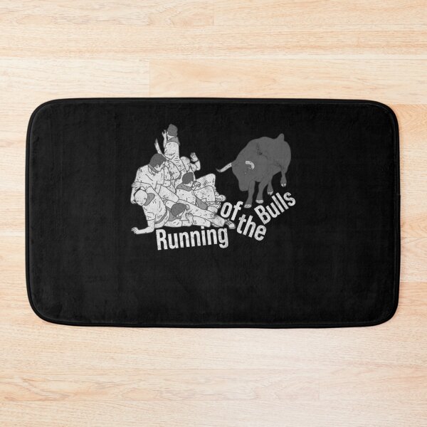 Item preview, Distressed Running of the Bulls Text - B&W - Spain Tradition designed and sold by DeWinnes.