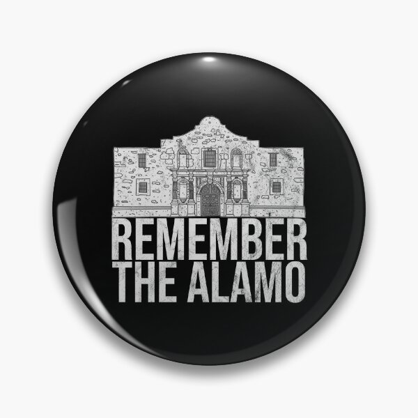 Item preview, Distressed Remember the Alamo Text - B&W SA Mission designed and sold by DeWinnes.