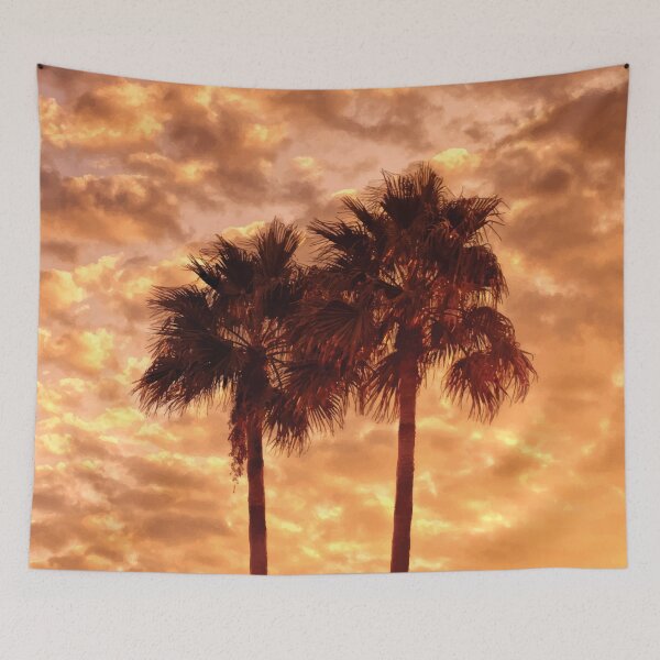 Item preview, Palm Trees Sunset and the Orange Sky designed and sold by PlanetPrints.