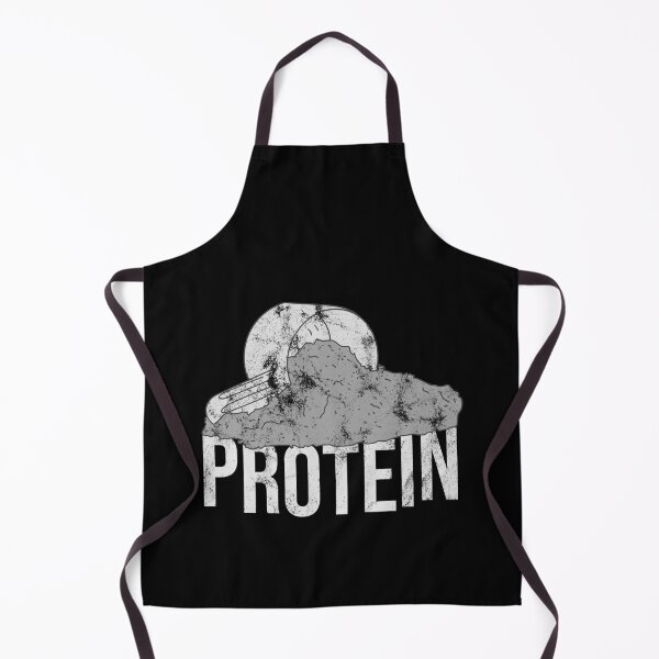 Item preview, Distressed Protein Shake Pocket - B&W Protein Text - Whey designed and sold by DeWinnes.
