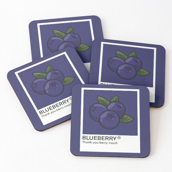 Item preview, Color- Blue Blueberries designed and sold by Fruit-Tee.
