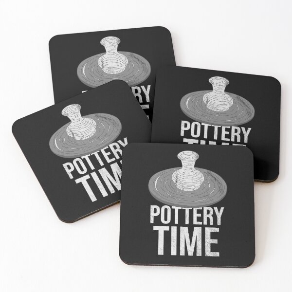 Item preview, Distressed Pottery Class - B&W Pottery Time Text - Clayware designed and sold by DeWinnes.