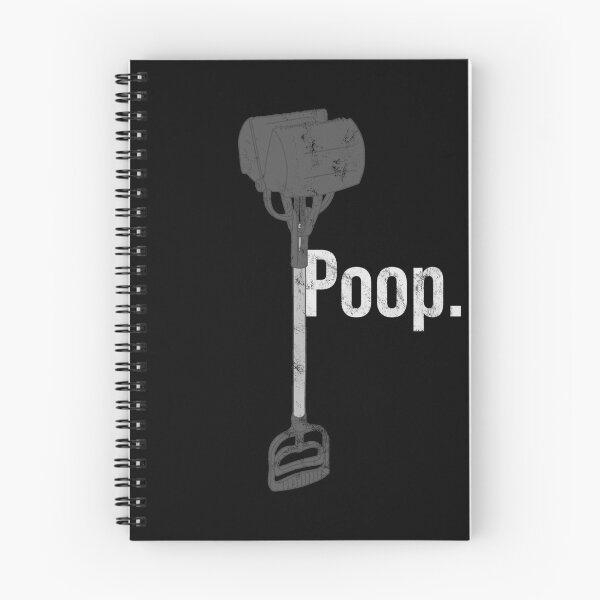 Item preview, Distressed Pooper Scooper - B&W Poop Text - Stool Waste designed and sold by DeWinnes.