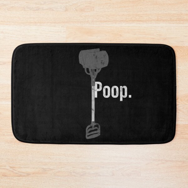 Item preview, Distressed Pooper Scooper - B&W Poop Text - Stool Waste designed and sold by DeWinnes.