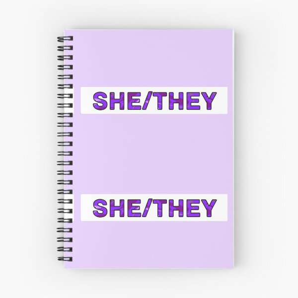 Item preview, She/They Pronouns - Purple designed and sold by Mickey Kyan.