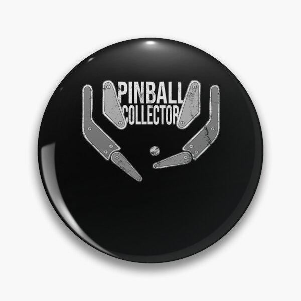 Item preview, Distressed Pinball Collector Text - B&W Pop Bumper - Vintage designed and sold by DeWinnes.